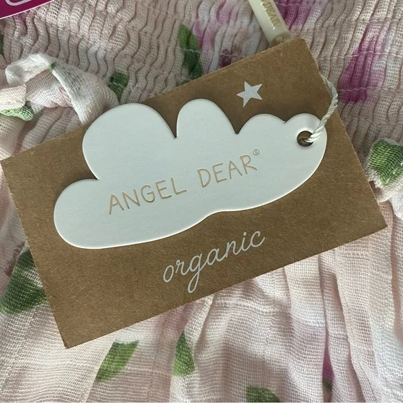 Angel Dear southern magnolias smocked ruffle sundress pink size 3T NWT - Picture 3 of 7